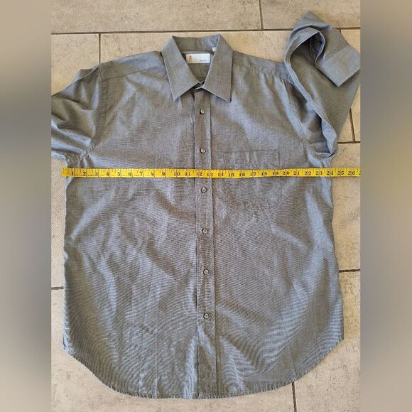 Missoni cotton button shirt charcoal gray long sleeves Size 16.5 42 - Picture 8 of 9